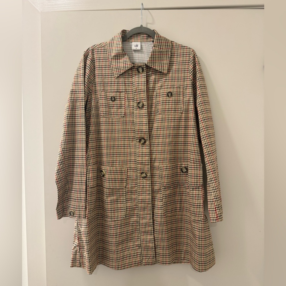Cabi Houndstooth Trench Jacket